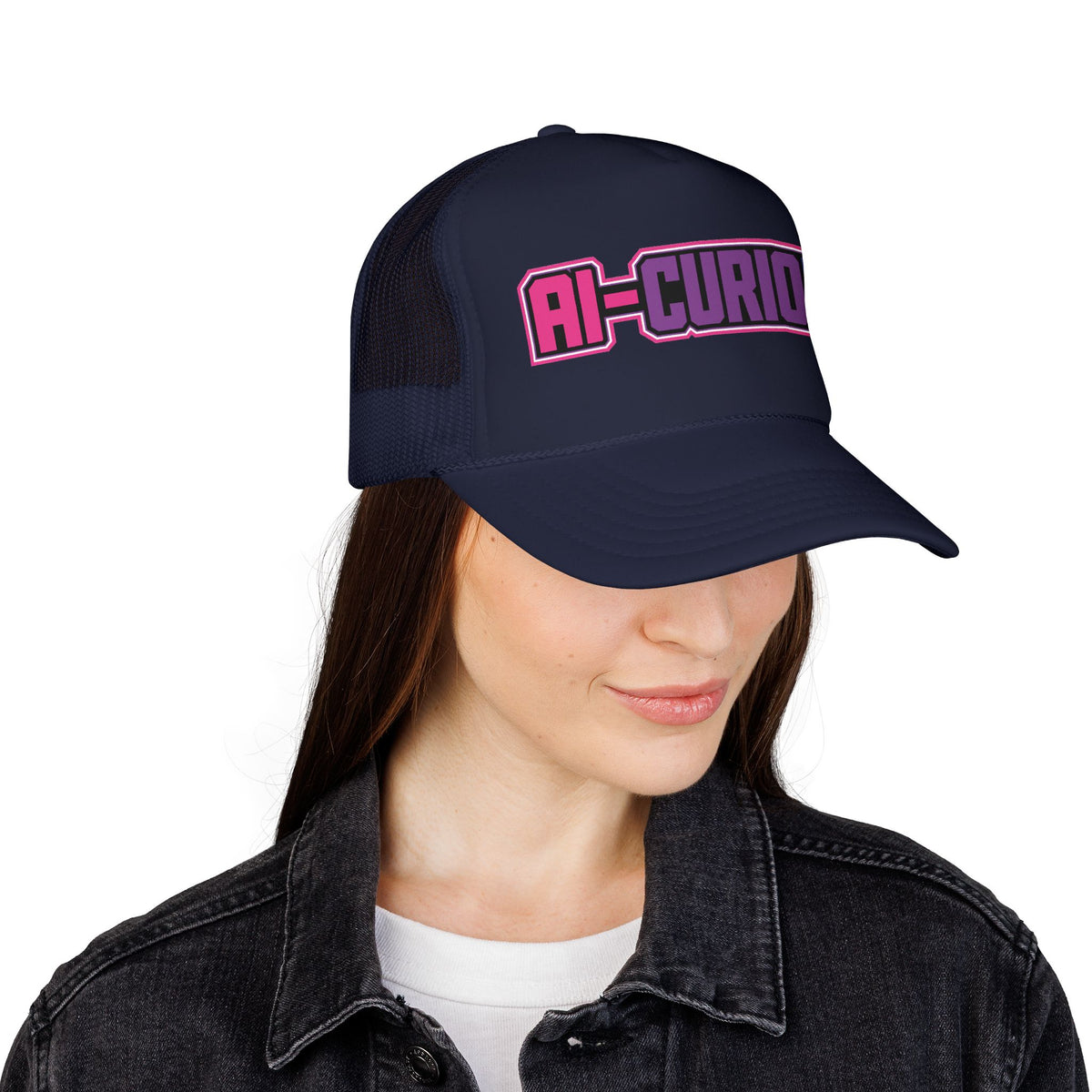 AI-CURIOUS Foam Trucker Hat