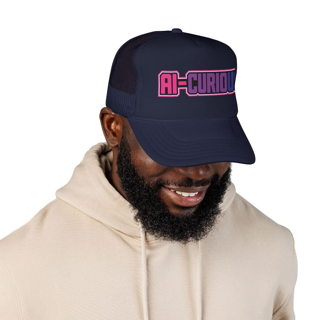AI-CURIOUS Foam Trucker Hat