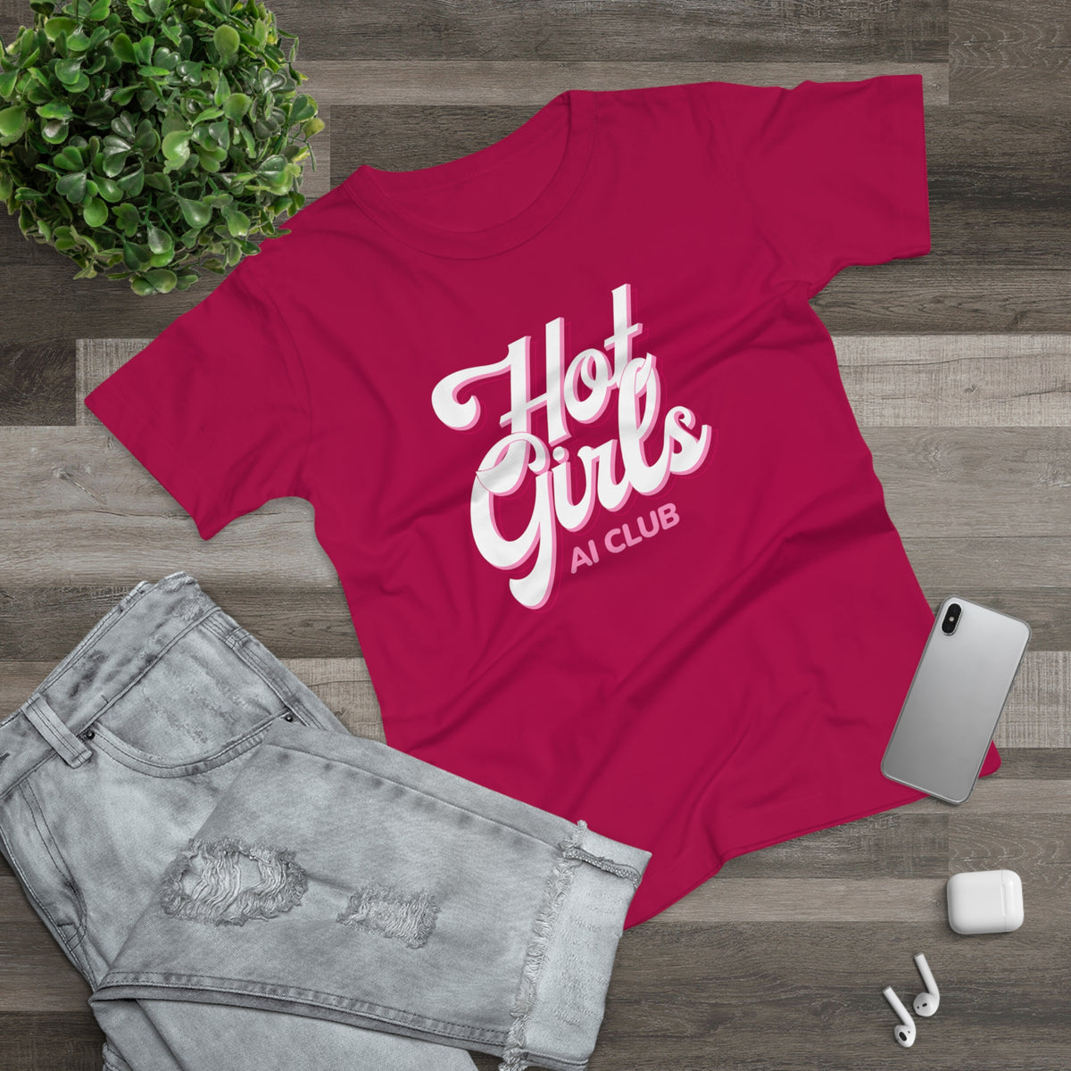 Hot Girls AI Club T-Shirt