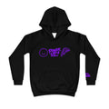 Children's Hoodie - 'AI DRIP' Neon Purple Streetwear Kids Hoodie (Power Up!)