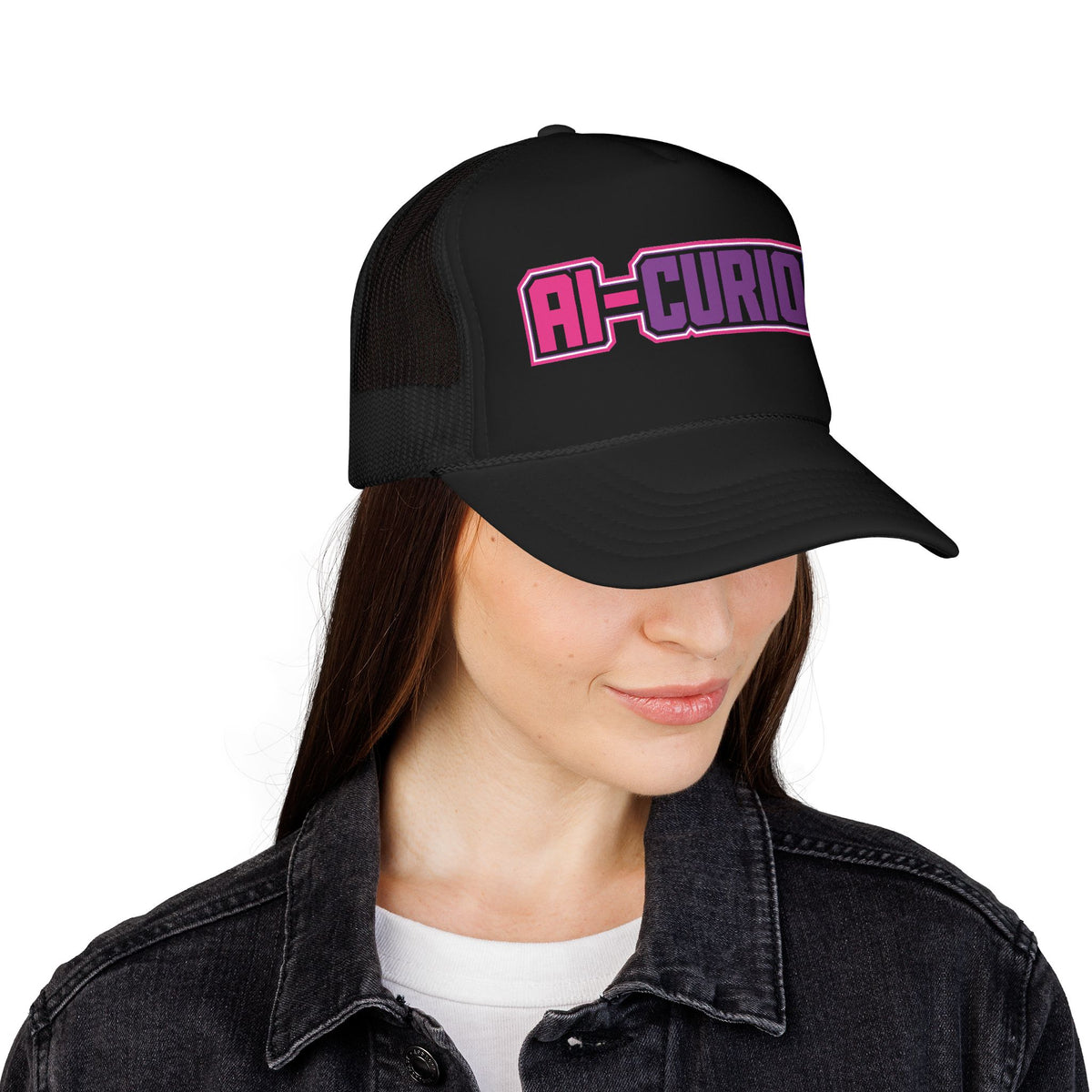 AI-CURIOUS Foam Trucker Hat