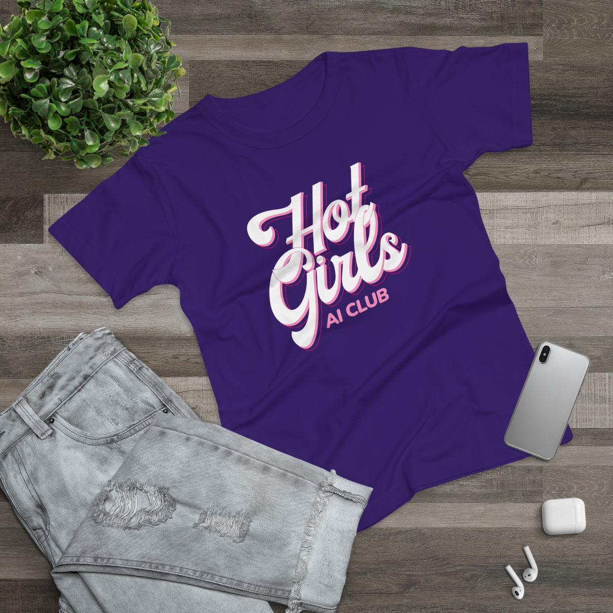 Hot Girls AI Club T-Shirt