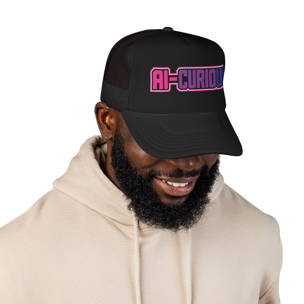 AI-CURIOUS Foam Trucker Hat