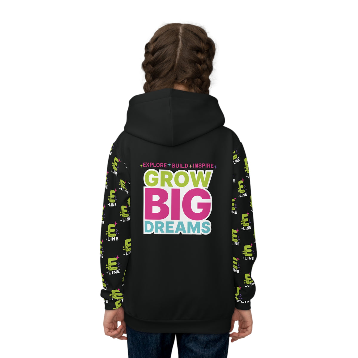 Children's Hoodie — "Grow Big Dreams" Kids STEM Hoodie