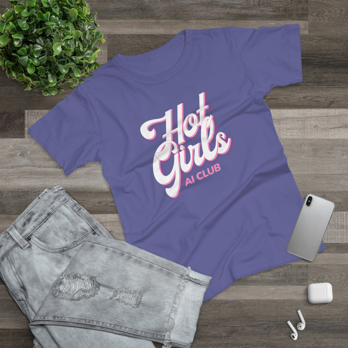 Hot Girls AI Club T-Shirt